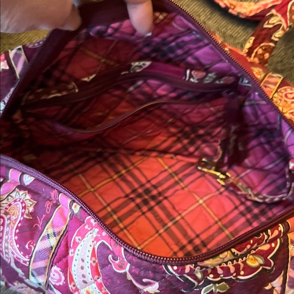 Vera Bradley Women's Burgundy  Travel Bag - Picture 8 of 13